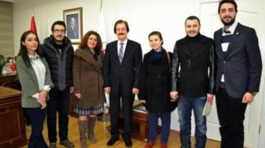 Bilişim Sistemleri Kul&uuml;b&uuml;nden, Rekt&ouml;r Kocacık&rsquo;a Ziyaret