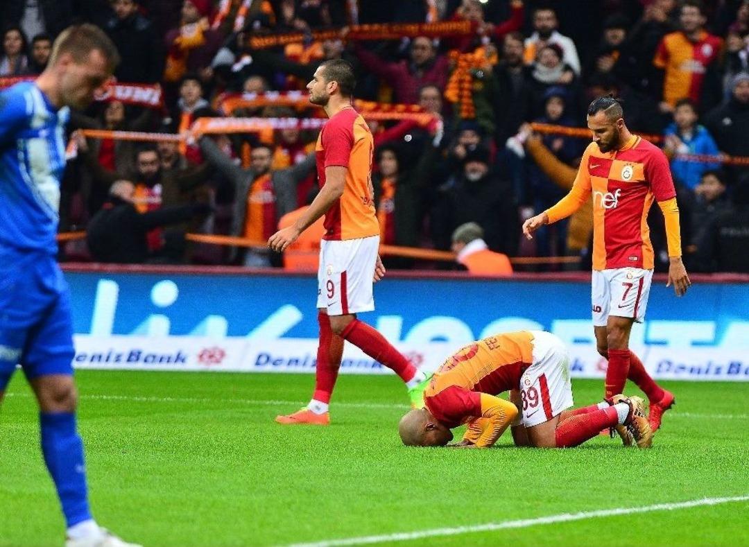 S&uuml;per Lig: Galatasaray: 1 - Osmanlıspor: (ilk Yarı)
