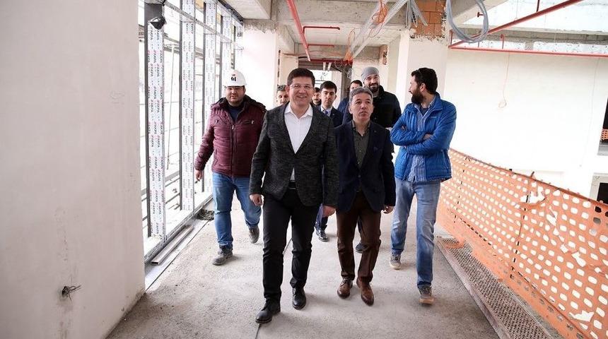 Başkan Subaşıoğlu, &Ouml;d&uuml;ll&uuml; Projenin İnşaatını İnceledi