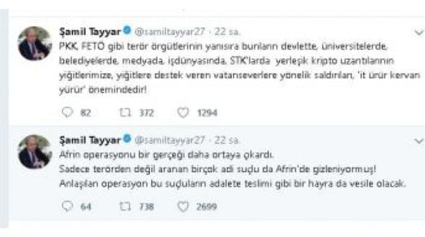 Afrin Operasyonuna Y&ouml;nelik Tepkilere Atas&ouml;zl&uuml; Cevap