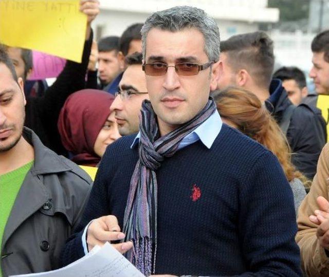 Atanamayan &Ouml;ğretmenlerden Diyarbakir da Protesto 3