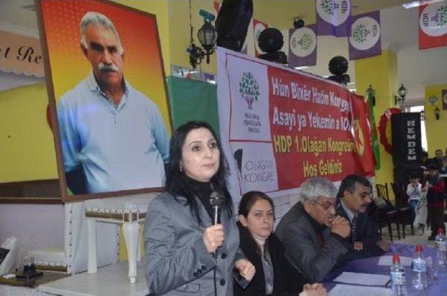 Hdp Kars Kongresinde Türk Ve Pkk Bayrağini Yan Yana Astilar