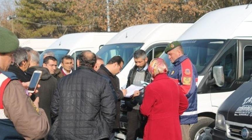 Sungurlu&rsquo;da &Ouml;ğrenci Servisleri Denetlendi