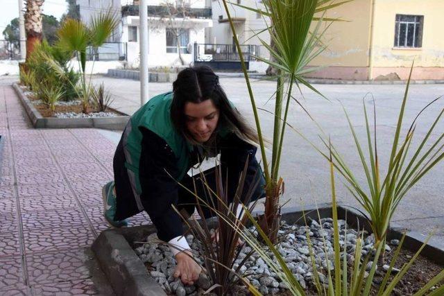 Aliağa’da Okul Bahçeleri Yeşilleniyor