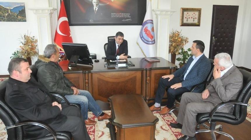 Şof&ouml;rler Odasından Kaymakam &Ouml;zt&uuml;rk&rsquo;e Ziyaret