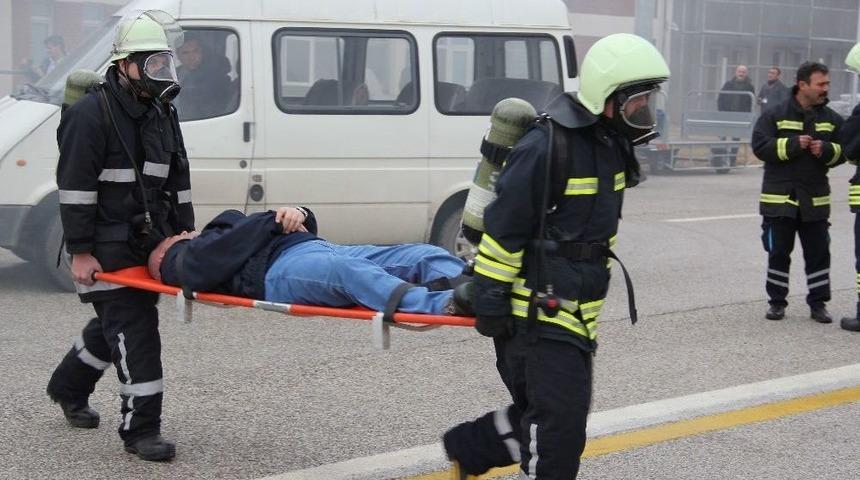 Anadolu &Uuml;niversitesi Hasan Polatkan Havalimanında Acil Durum Tatbikatı