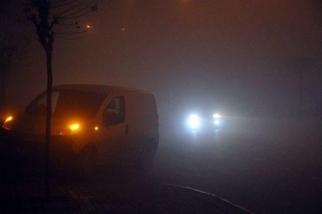 Sis, Bursa’da Trafiği Olumsuz Etkiledi