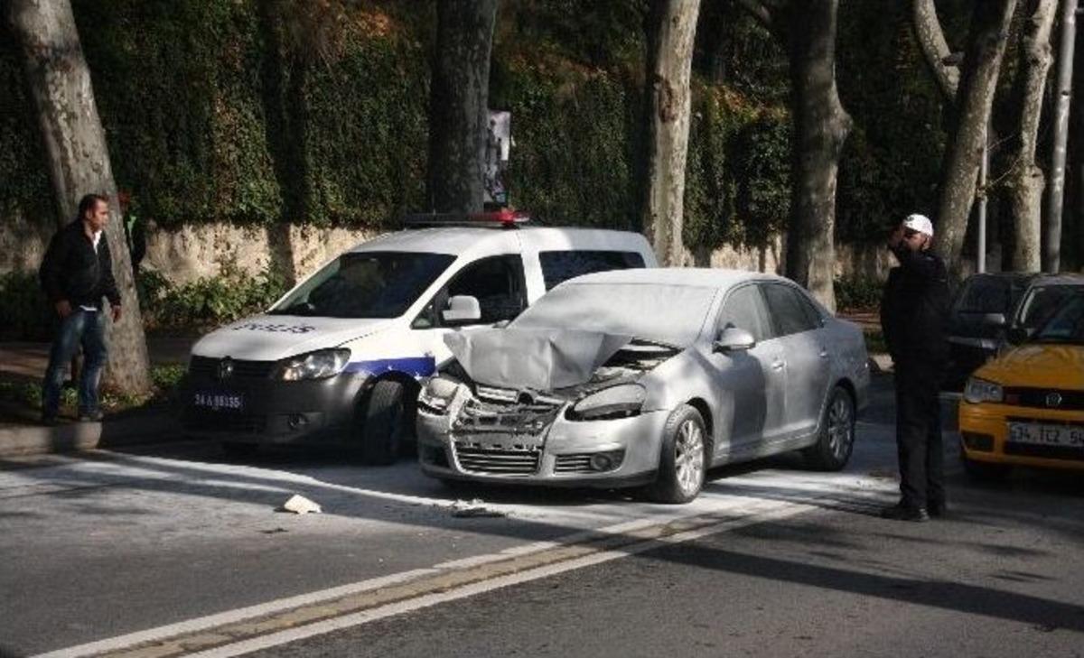 Aracı Yanan S&uuml;r&uuml;c&uuml;ye Taraftar Tesellisi