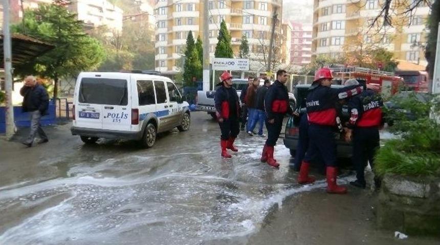 Otomobilini Park Ederken Alev Aldı
