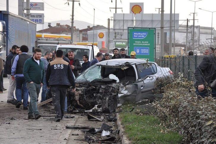 İnegöl’de Feci Kaza: 4 Yaralı G5