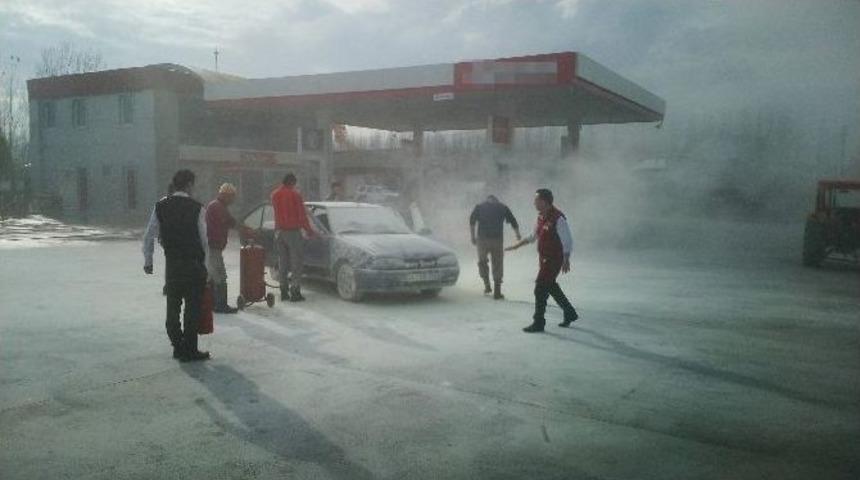 Akaryakıt İstasyonunda Korkutan Patlama