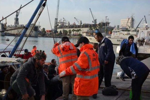 Mersin'de Denize Açilan 361 Mülteci Yakalandi