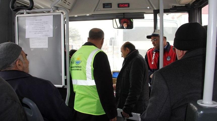 Erciş&rsquo;te Toplu Taşıma Ara&ccedil;ları Denetlendi