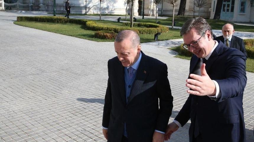 Erdoğan, Sırbistan Cumhurbaşkanı Vuçiç İle Görüşüyor