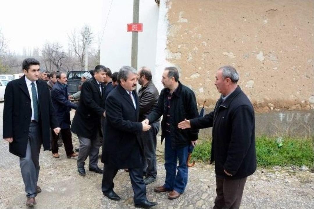 Bbp Genel Başkanı Destici G&uuml;m&uuml;şkonak&rsquo;ta Cenaze T&ouml;renine Katıldı