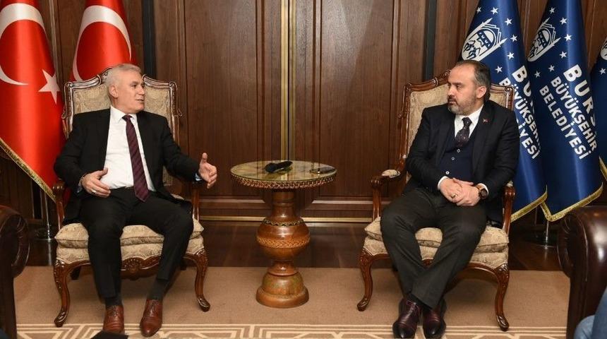 Başkan Aktaş, Bozbey&rsquo;i Ağırladı