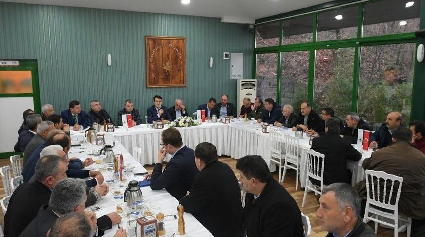 D&uuml;ndar Muhtarlarla Buluştu