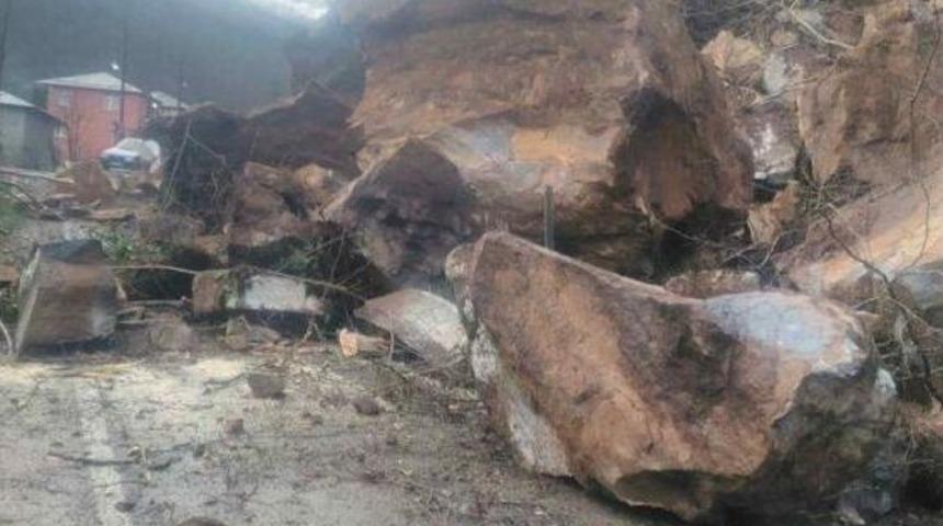Giresun’un Bulancak İlçesinde Heyelan