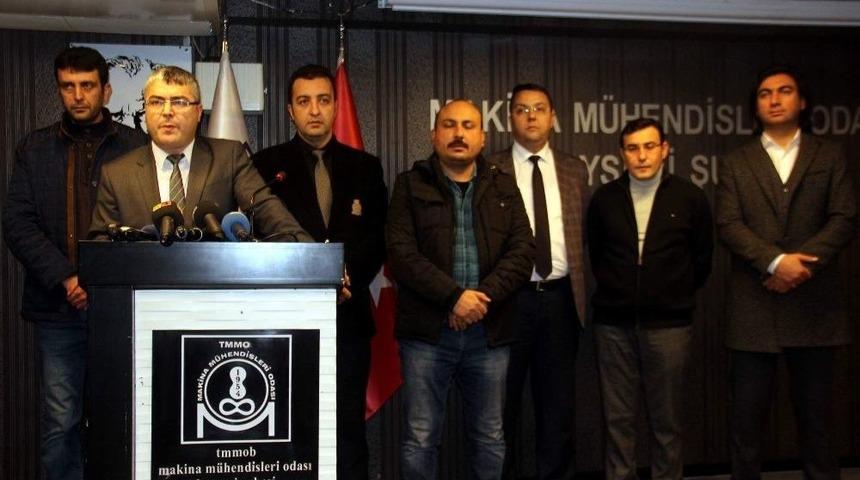 Makine M&uuml;hendisleri Odası Kayseri Şubesi&rsquo;nden Tbb Ve Tmmob&rsquo;ye Afrin Tepkisi