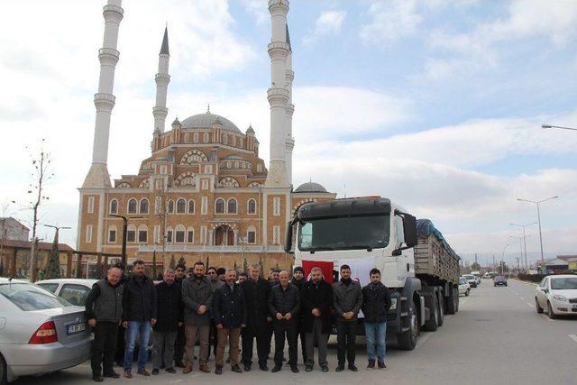 İnsani Değerler Platformu’ndan İdlib’e Yardım Tırı