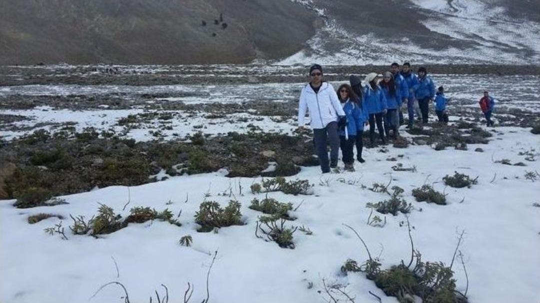 İzcilere Dağda -10 Derecede Eğitim