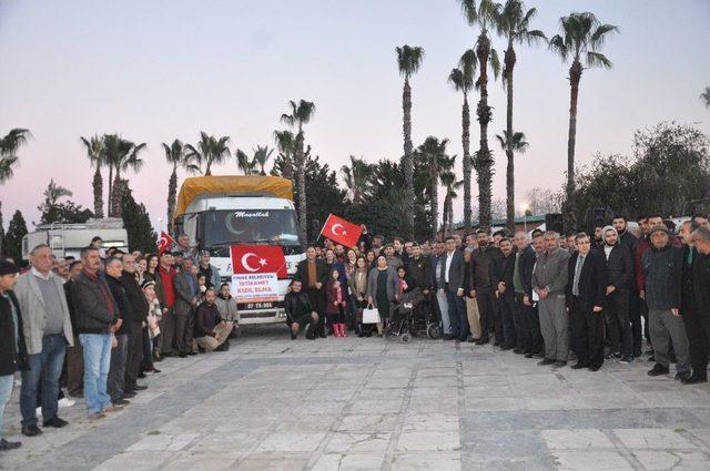 Antalya’dan Afrin’deki Mehmetçiklere 1 Kamyon Portakal