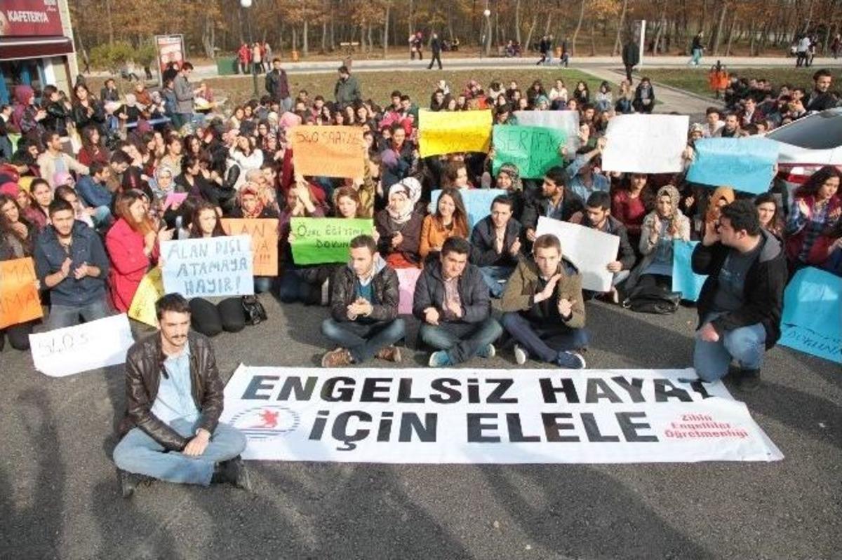 &Ouml;zel Eğitim &Ouml;ğrencilerinden Atama Tepkisi