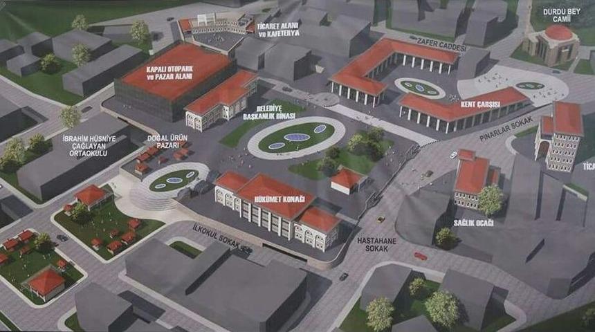 22 Bin N&uuml;fuslu İl&ccedil;eye 30 Milyon Liralık Meydan Yapılıyor