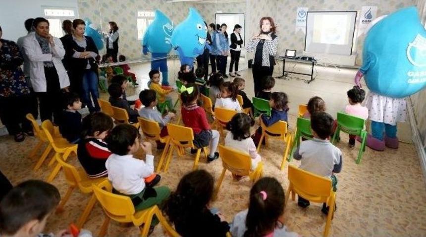Miniklere &ldquo;su Tasarrufu Ve &Ccedil;evre Bilinci&rdquo; Eğitimi