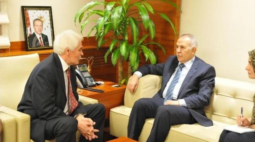Karadağ Ankara B&uuml;y&uuml;kel&ccedil;isi Milic, Vali Ata&rsquo;yı Ziyaret Etti