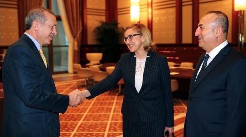 Cumhurbaşkanı Erdoğan, G&uuml;rcistan Dışişleri Bakanı Beruchaşvili&rsquo;yi Kabul Etti