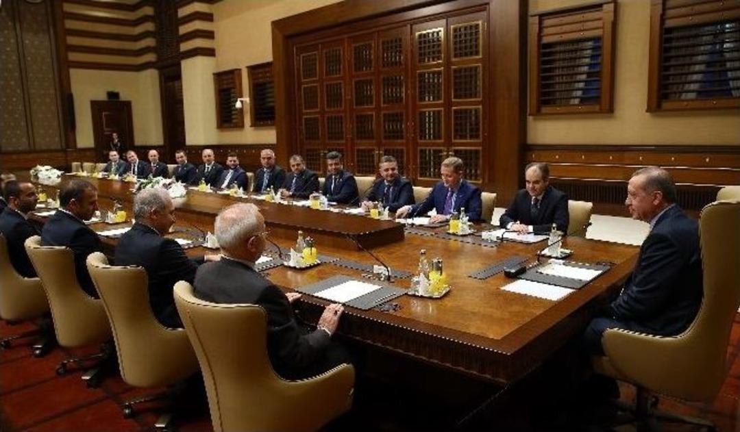 Cumhurbaşkanı Erdoğan, G&uuml;m&uuml;şdağ Ve Beraberindeki Heyeti Kabul Etti