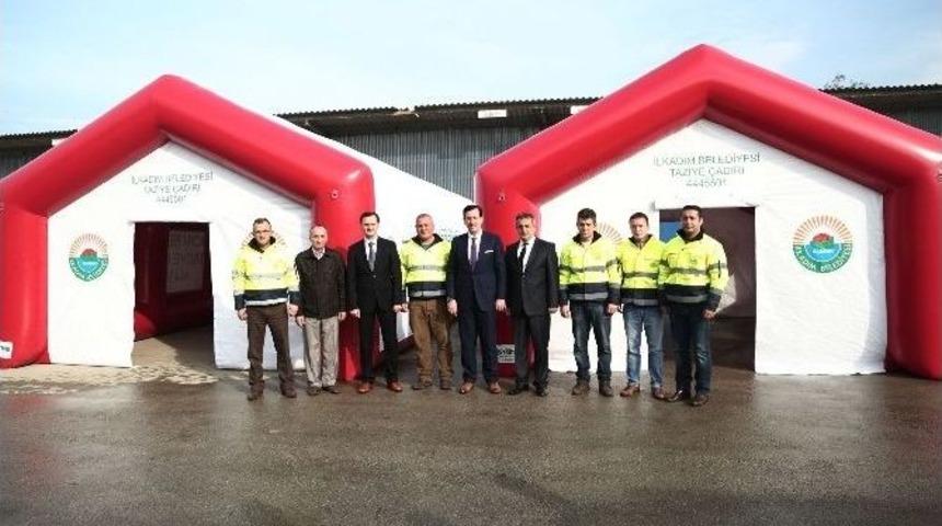 İlkadım&rsquo;dan Taziye &Ccedil;adırı Uygulaması