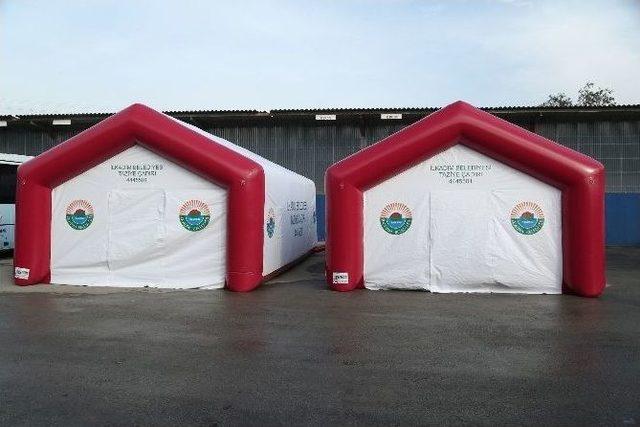 İlkadım&rsquo;dan Taziye &Ccedil;adırı Uygulaması 3