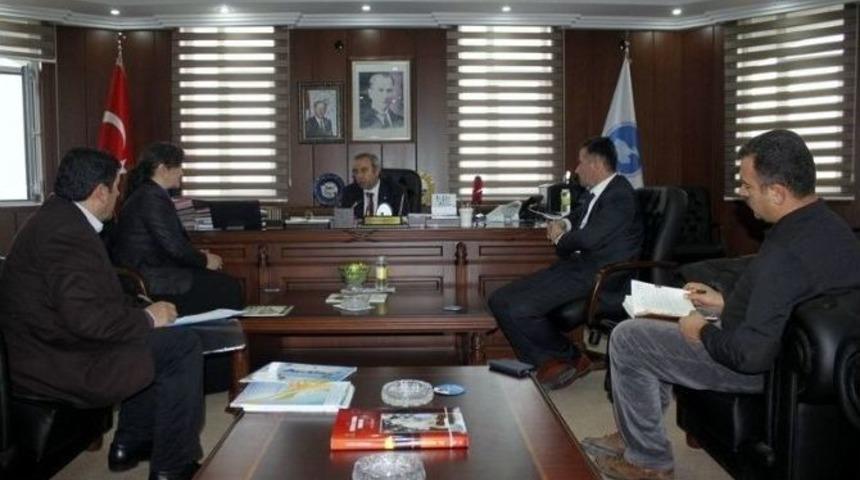 Milli Eğitim M&uuml;d&uuml;rl&uuml;ğ&uuml; Heyetinden Rekt&ouml;r Battal&rsquo;a Ziyaret