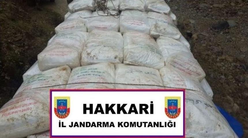 Hakkari&rsquo;de 10 Ton Ka&ccedil;ak &Ccedil;ay Ele Ge&ccedil;irildi