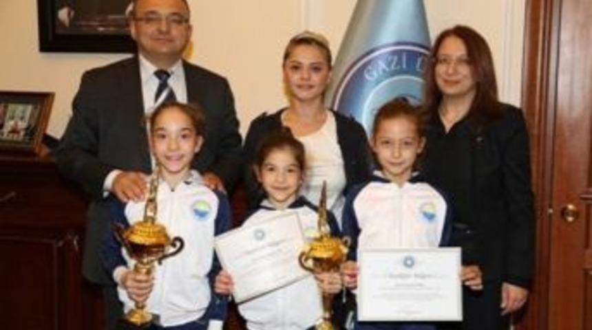 Gazi Vakfı &Ouml;zel Okulları Jimlastik Takımından Ulusal Başarı