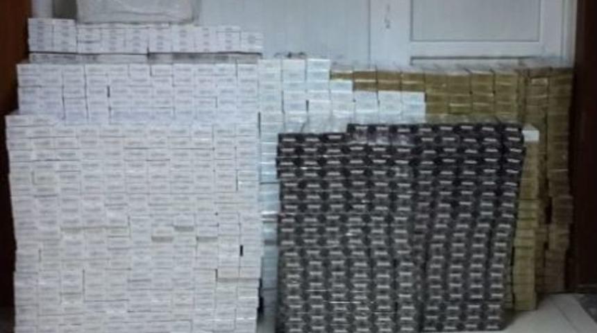 G&uuml;mr&uuml;k Ka&ccedil;ağı 30 Bin Paket Sigara Ele Ge&ccedil;irildi