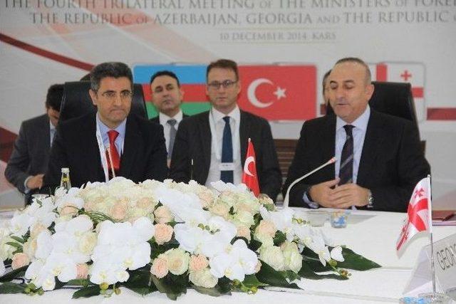 Türk, Azeri Ve Gürcü Dışişleri Bakanları Kars’a Geldi