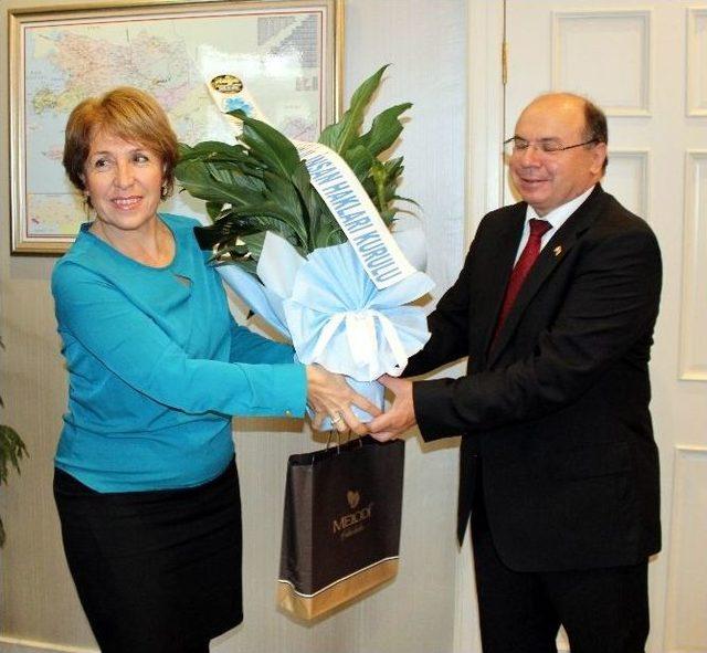 İnsan Hakları Kurulu Vali &Ccedil;i&ccedil;ek&rsquo;i Ziyaret Etti 1