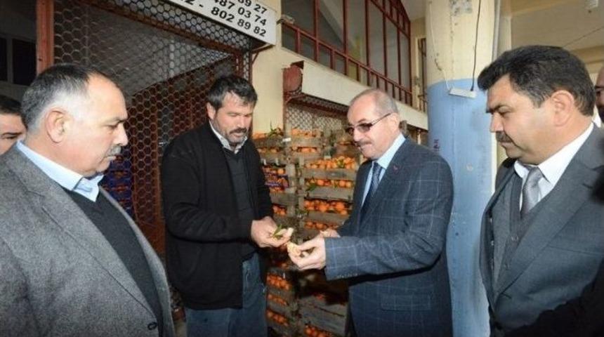 Vali Kocatepe&rsquo;den Sebze Hali Esnafına Ziyaret