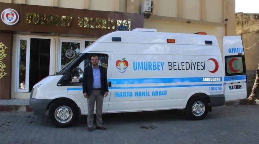 Umurbey Belediyesi Hasta Nakil Ambulansı 15 Ayda 200 Hasta Taşıdı