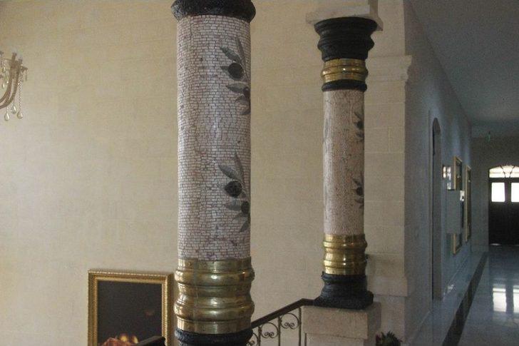 Kilis Valiliğinin Tarihi Sütunları Zeytin Dalı Motifleriyle Süslendi G2