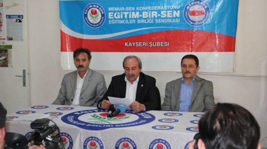 Eğitim-bir-sen Kayseri Şube Başkanı Aydın Kalkan: