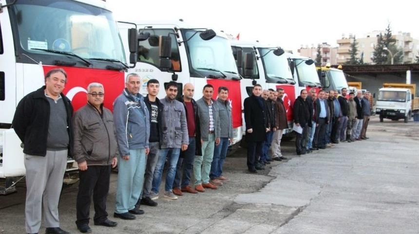 İskenderun Belediyesi’nden ’zeytin Dalı Harekatı’na Araç Desteği