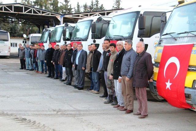 İskenderun Belediyesi’nden ’zeytin Dalı Harekatı’na Araç Desteği