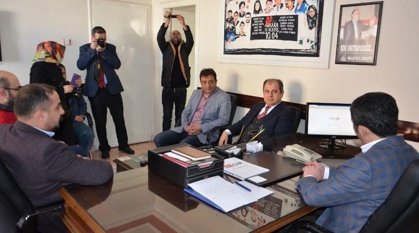 Baro Başkanı Enver Han Chp İl Başkanı Kiraz Ziyaretti