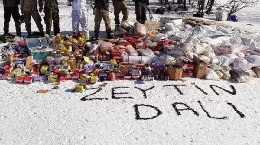 Pkk&rsquo;ya Kış Darbesi, 600 Kilo Patlayıcı Ele Ge&ccedil;irildi