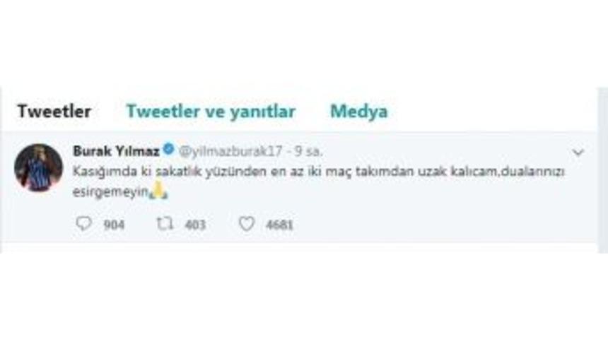 Trabzonspor&rsquo;da Burak Yılmaz Şoku