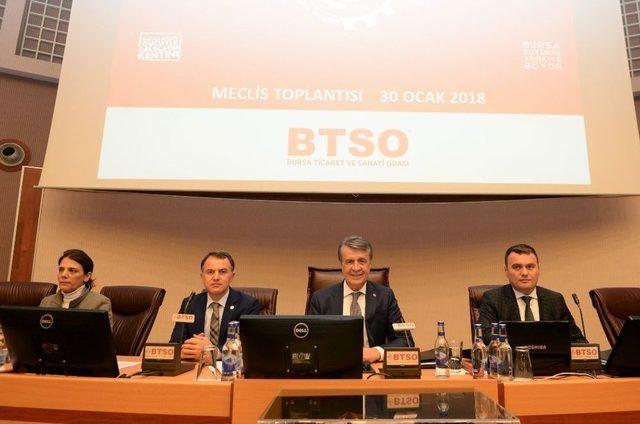 Btso Yılın İlk Meclis Toplantısını Gerçekleştirdi